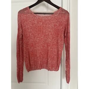 Gap Lightweight Sweater Red White Size Small